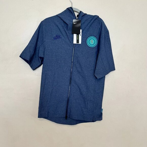 Nike‎ Miami 305 Dolphins Short Sleeve Patch Hoodie Mens Sz Small